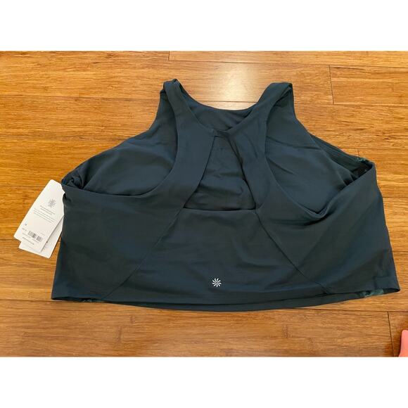 NWT Athleta Conscious Crop Top Serene D-DD Sports bra YOGA Crop Tank MSRP $64 3X - Picture 6 of 6